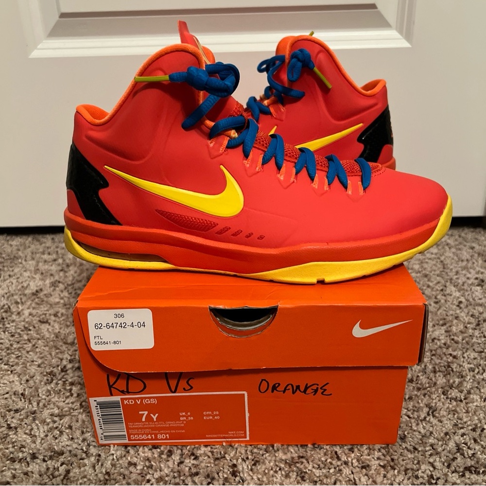 Nike KD V GS Orange Sneakers